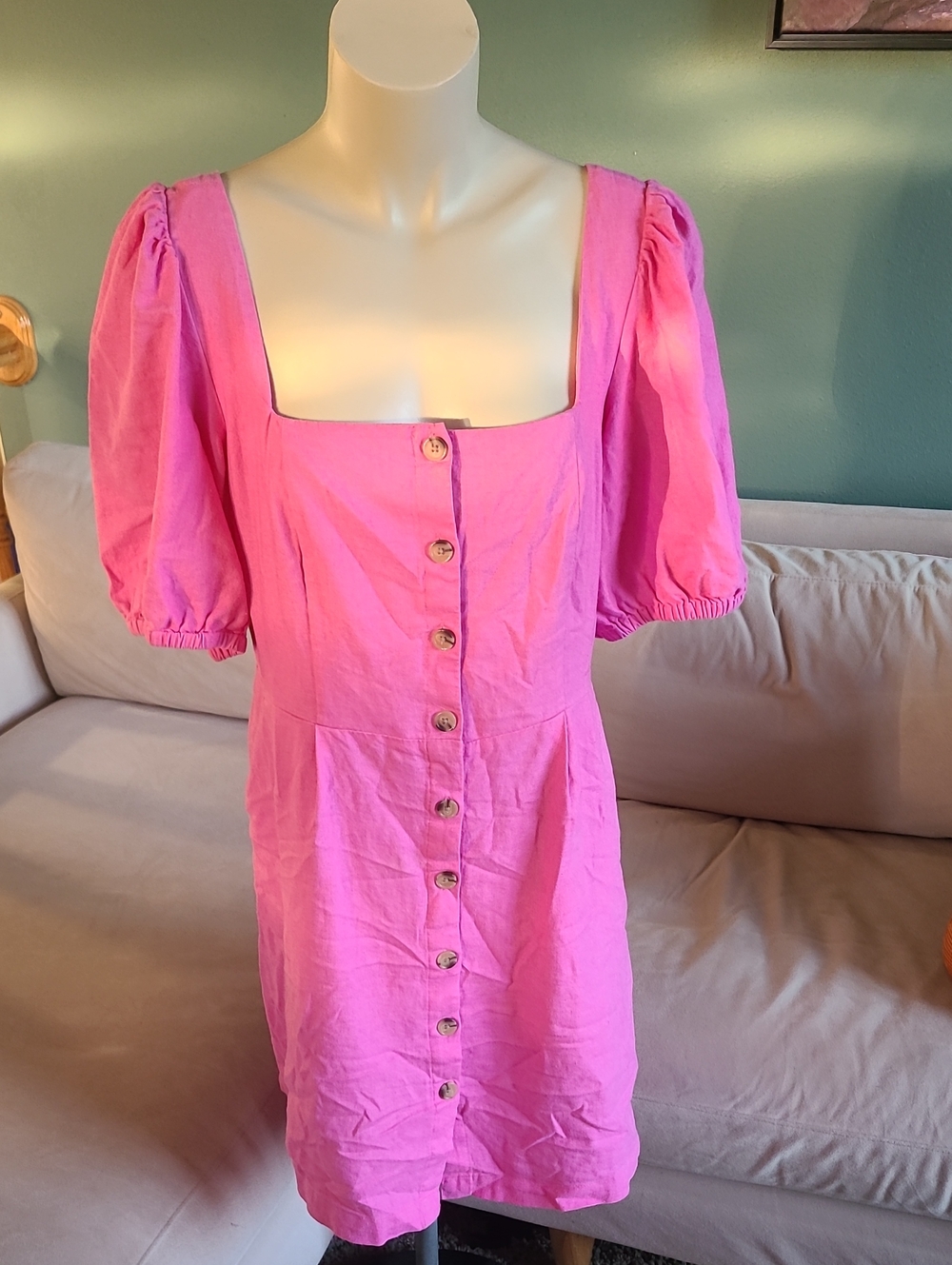 Old Navy Pink Smocked Dress